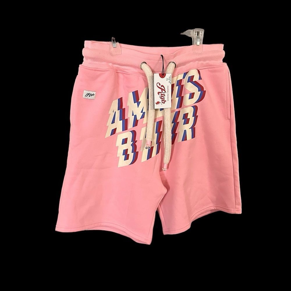 BNWT RTGB Men’s Pink Electric Fleece shorts. 2X (MSRP $73)
